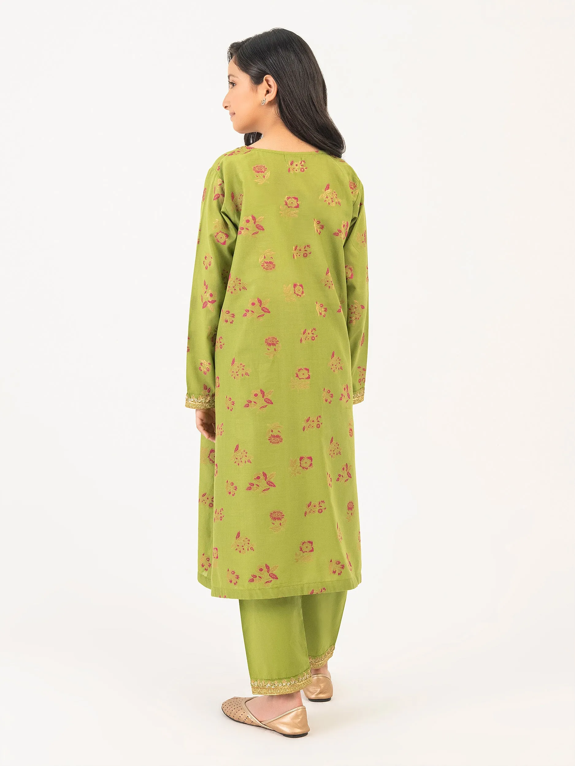 2 Piece Jacquard Suit-Embroidered