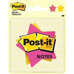 3M Post-it Super Sticky Die Cut Notes Star 75 Sheets/Pad Total 150 Sheets