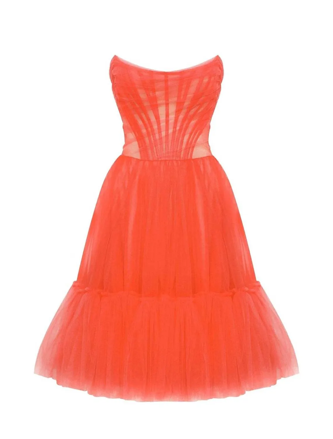 A-Line Homecoming Dresses Corsets Dress Party Wear Knee Length Sleeveless Strapless Tulle with Pleats