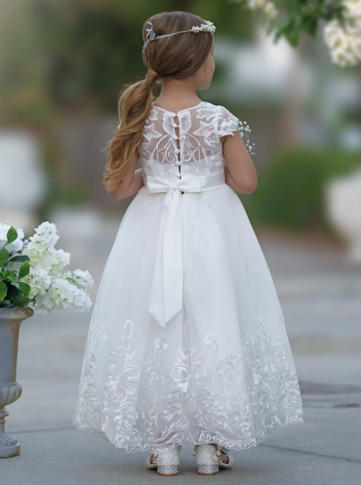 Abundant Grace Crystal Sash Communion Gown