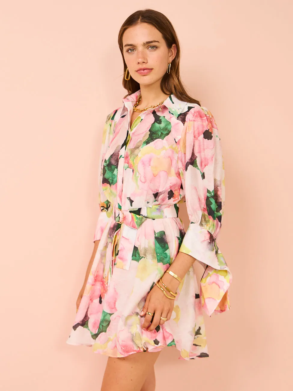 Acler Merrylands Mini Dress in Daphne Posy