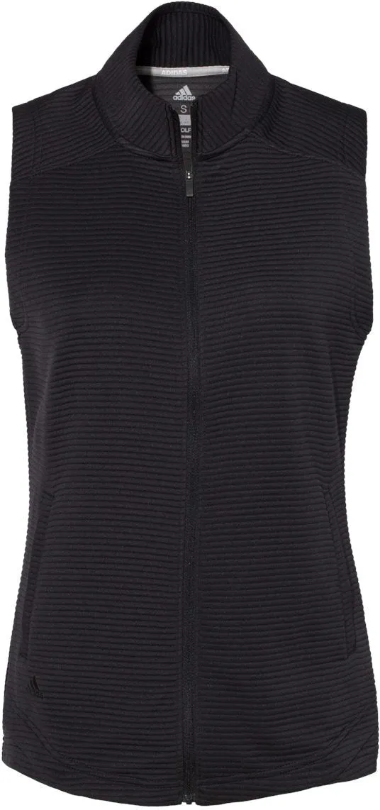 Adidas Ladies Textured Full-Zip Vest