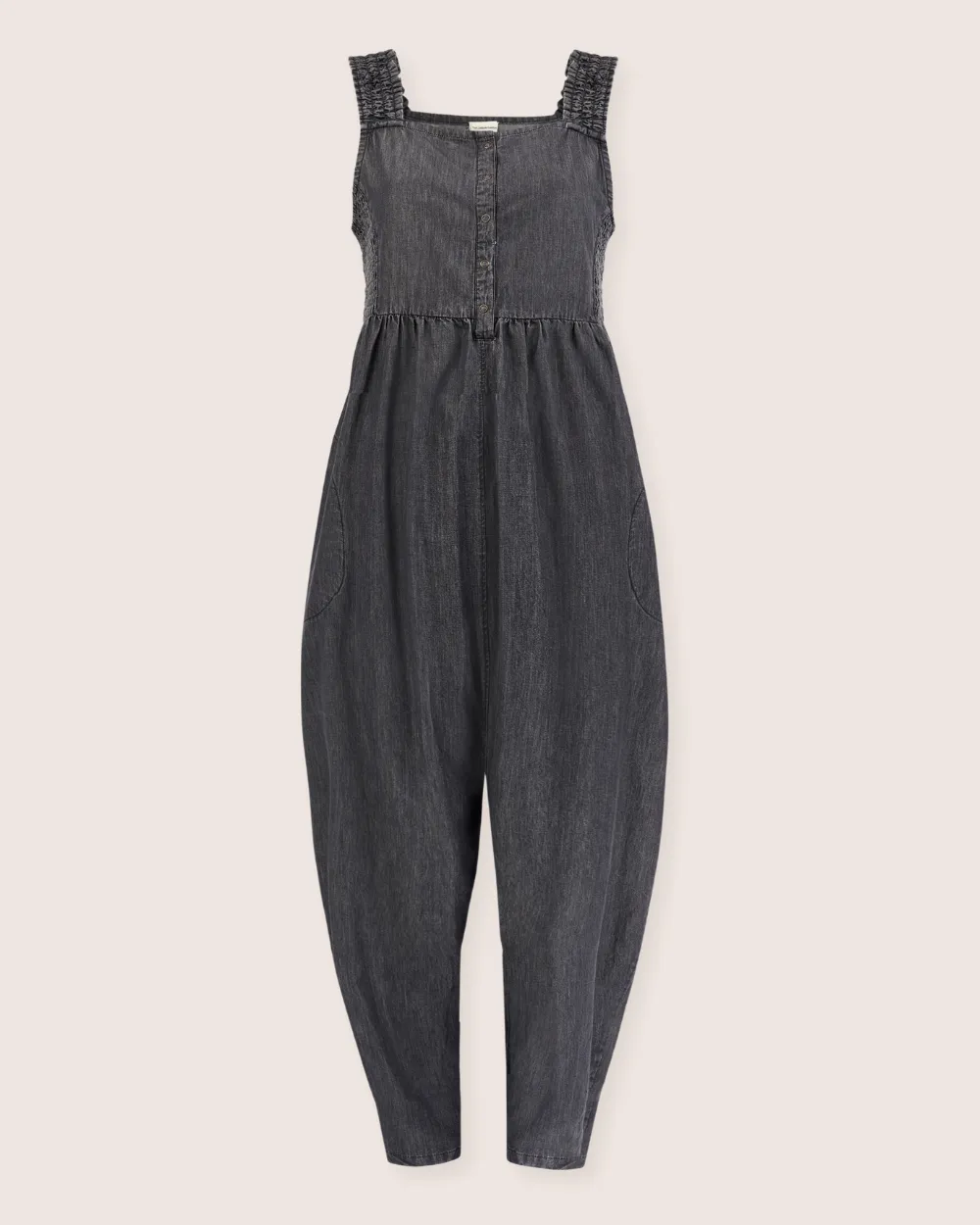 Alice Black Denim Dungarees