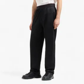 All Over Logo Regular Fit Cotton Jacquard Trousers With Elasticated Waistband