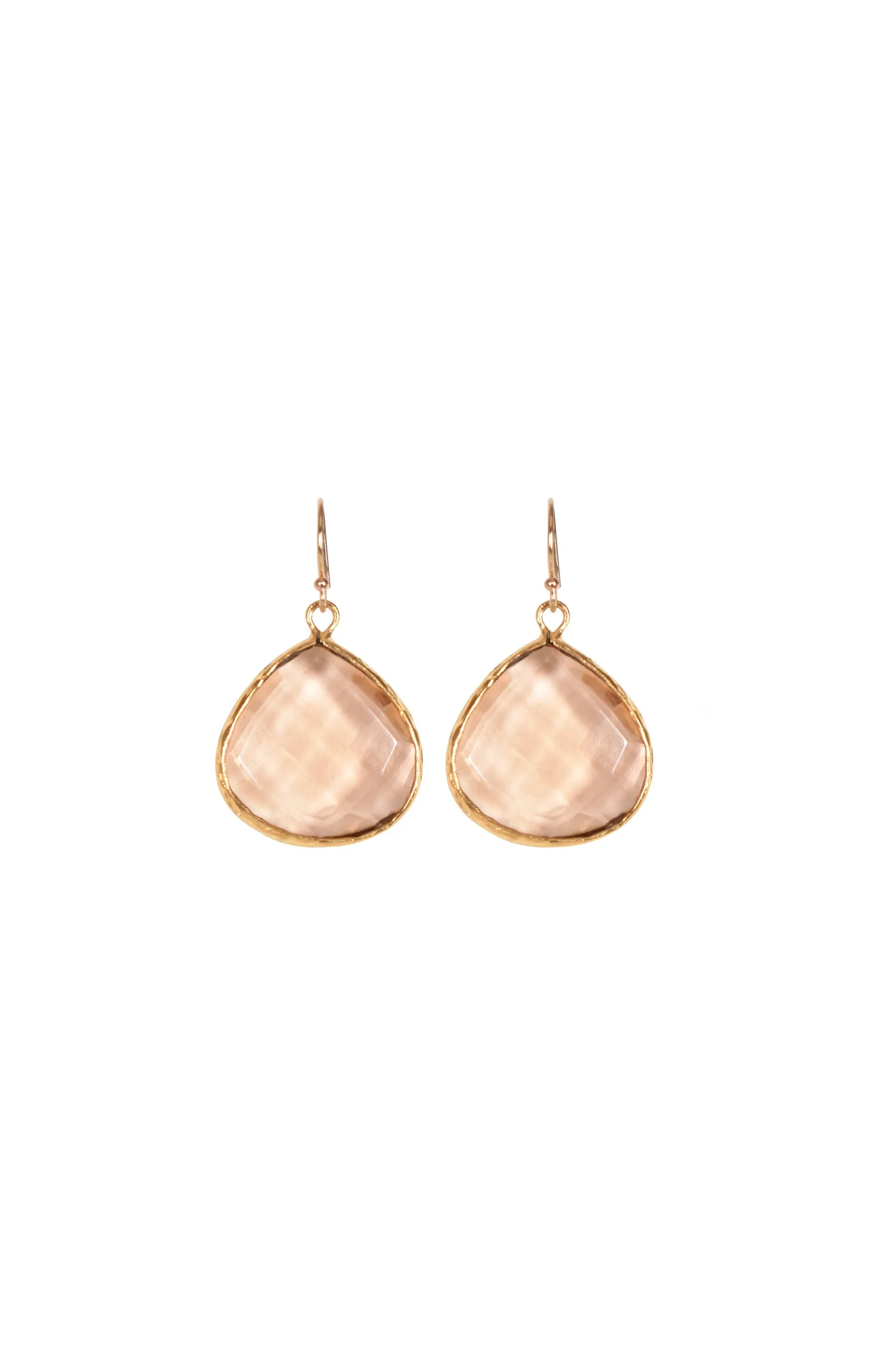 Alouette Design
 Crystal Earring - Peach