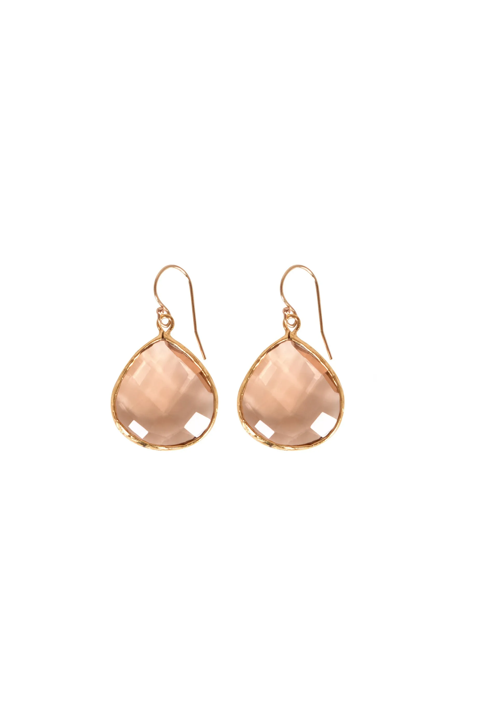 Alouette Design
 Crystal Earring - Peach