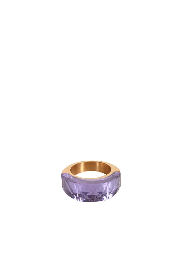 Alouette Design
 Crystal Ring - Lilac