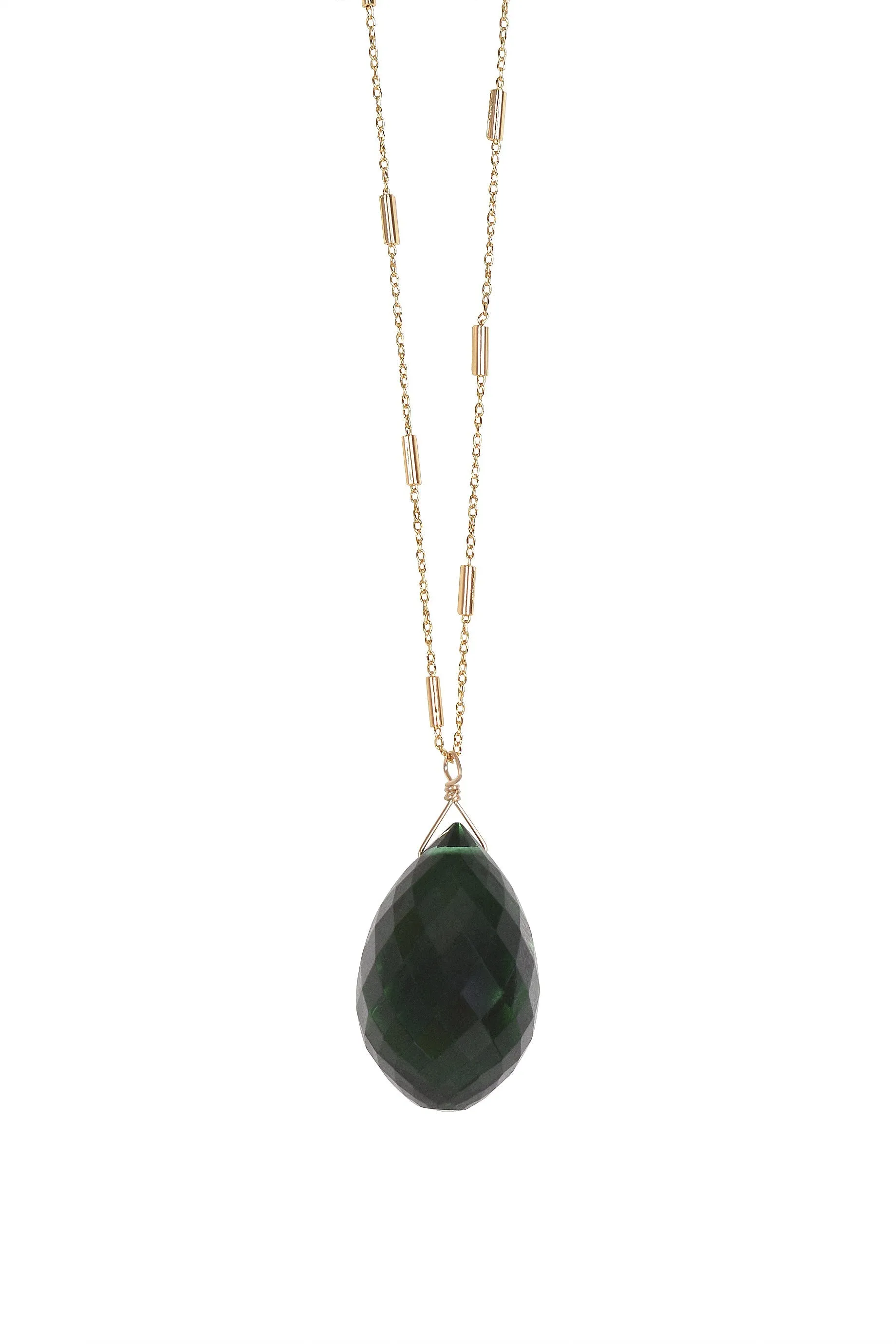 Alouette Design
 Quartz Necklace - Emerald