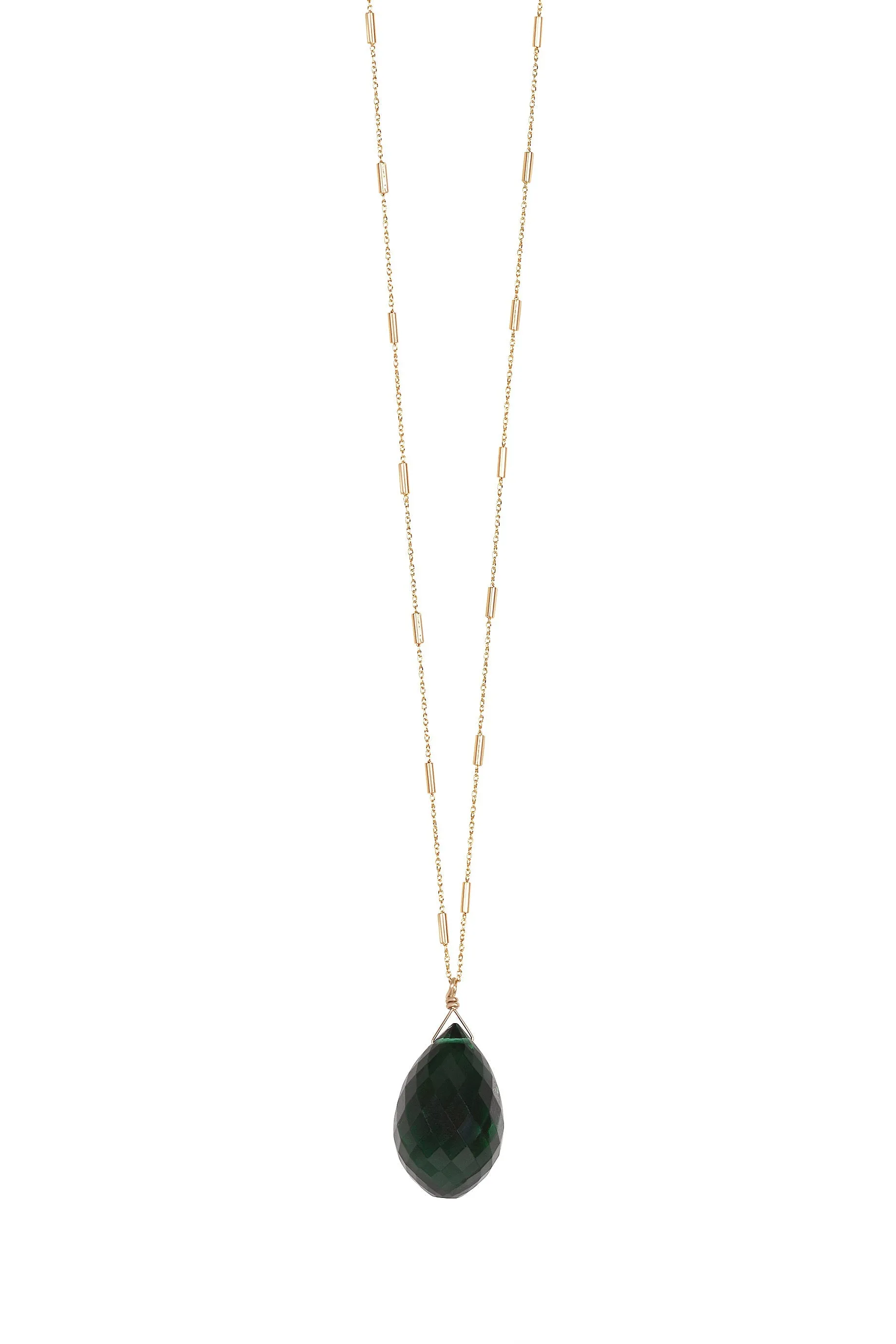 Alouette Design
 Quartz Necklace - Emerald