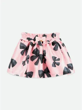 Angels Face Girls Blythe Bow Print Skirt in Pink