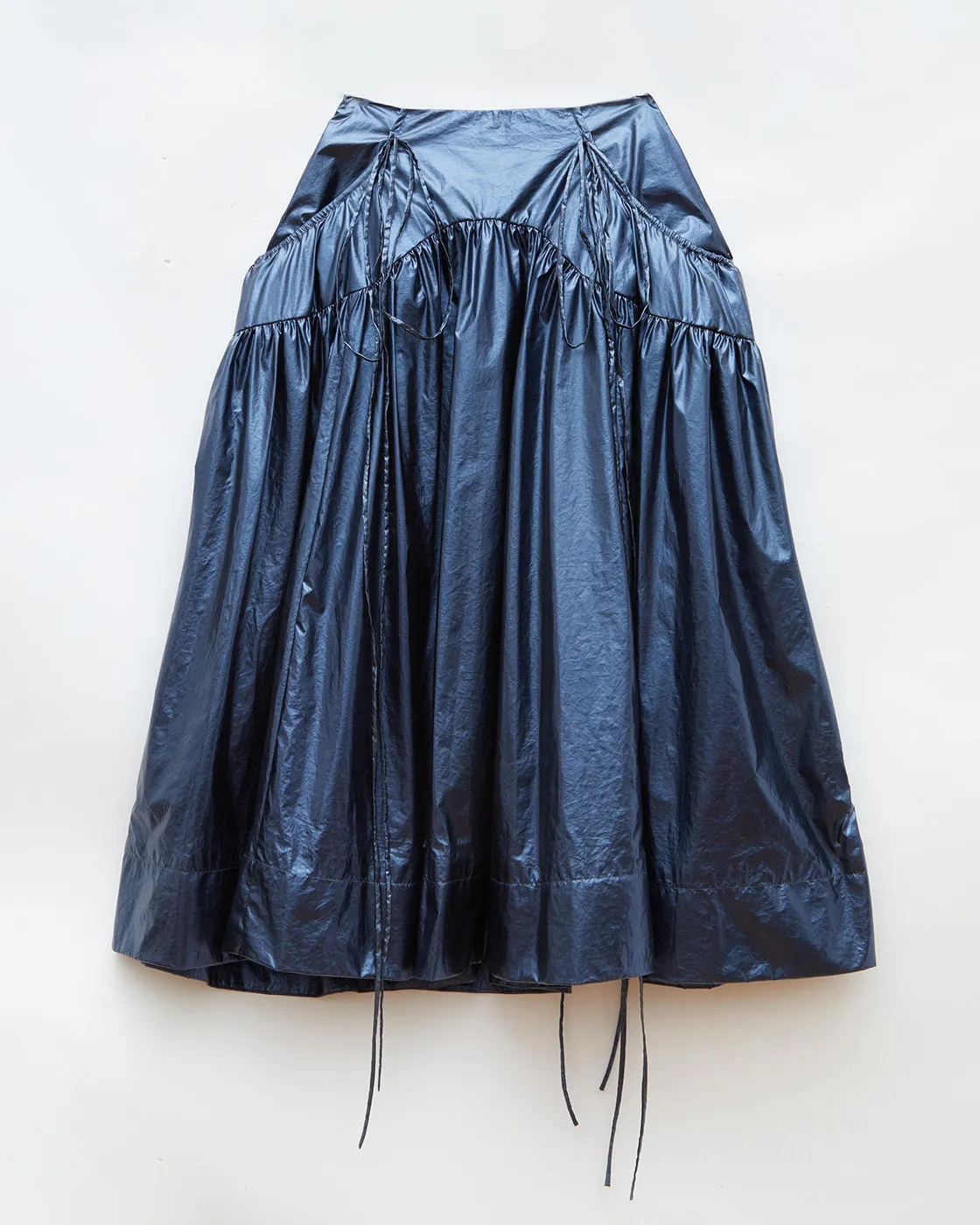 Anika Skirt Lamé Metallic Navy