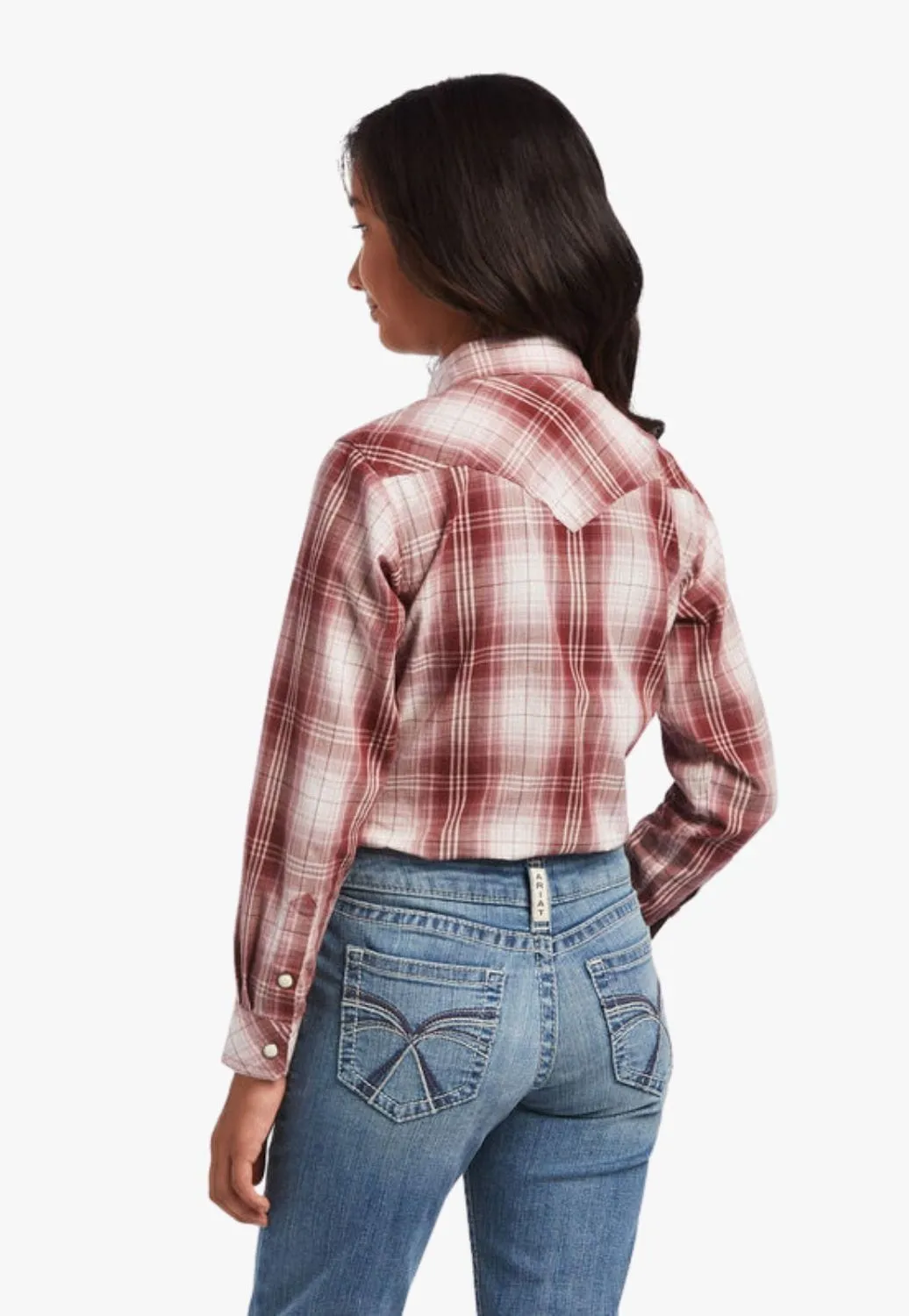 Ariat Girls REAL Plaid Long Sleeve Shirt