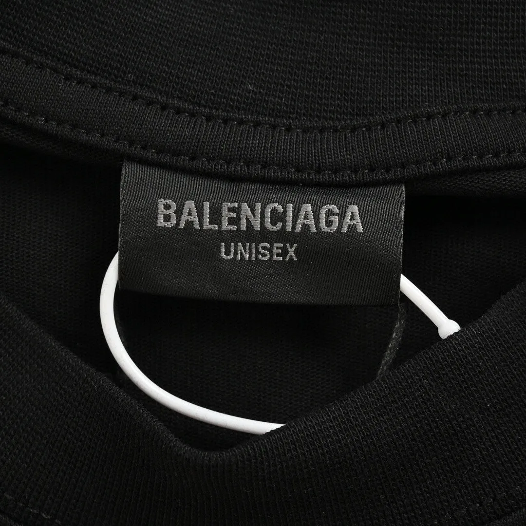 Balenciaga Oversized '8' Logo T-Shirt (Black)