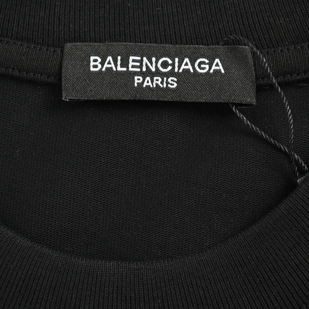 Balenciaga T-Shirt - Distressed Logo