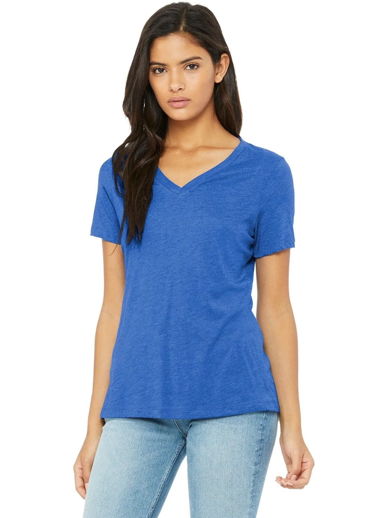 Bella Canvas Ladies Relaxed Triblend V-Neck Tee