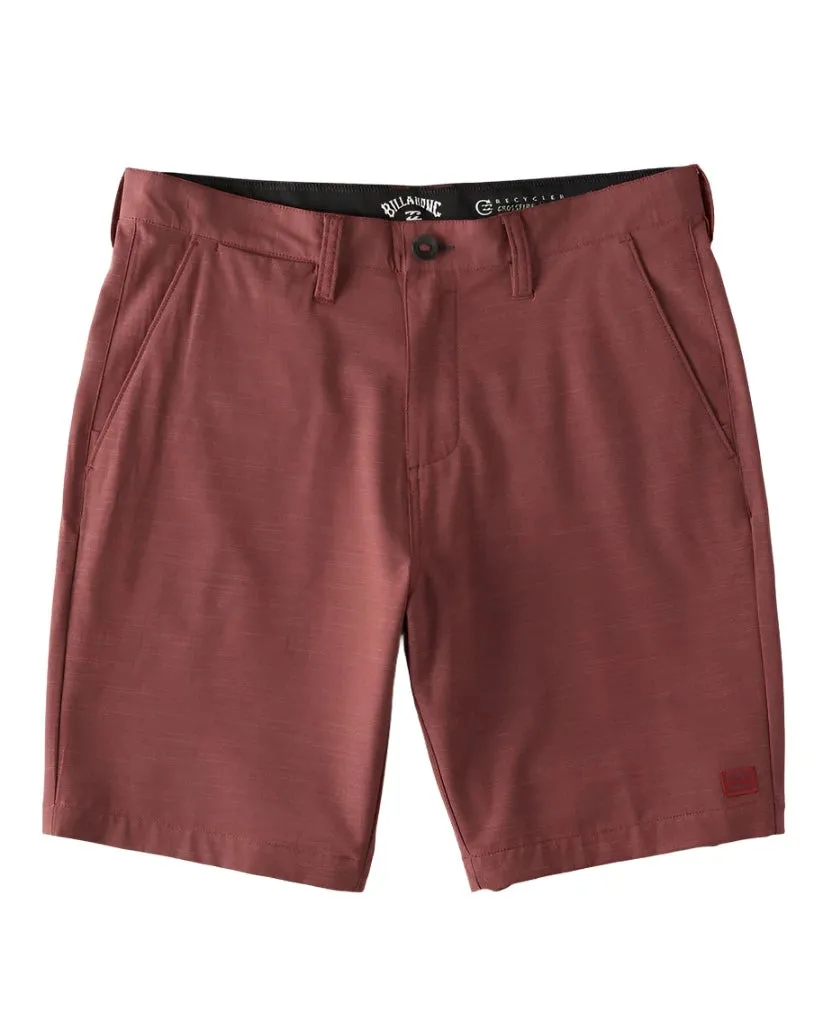 BILLABONG Crossfire Slub Submersible 19" Hybrid Shorts Dusty Red