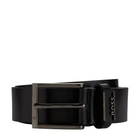 BOSS Cole-Ant Engraved Logo Black Belt