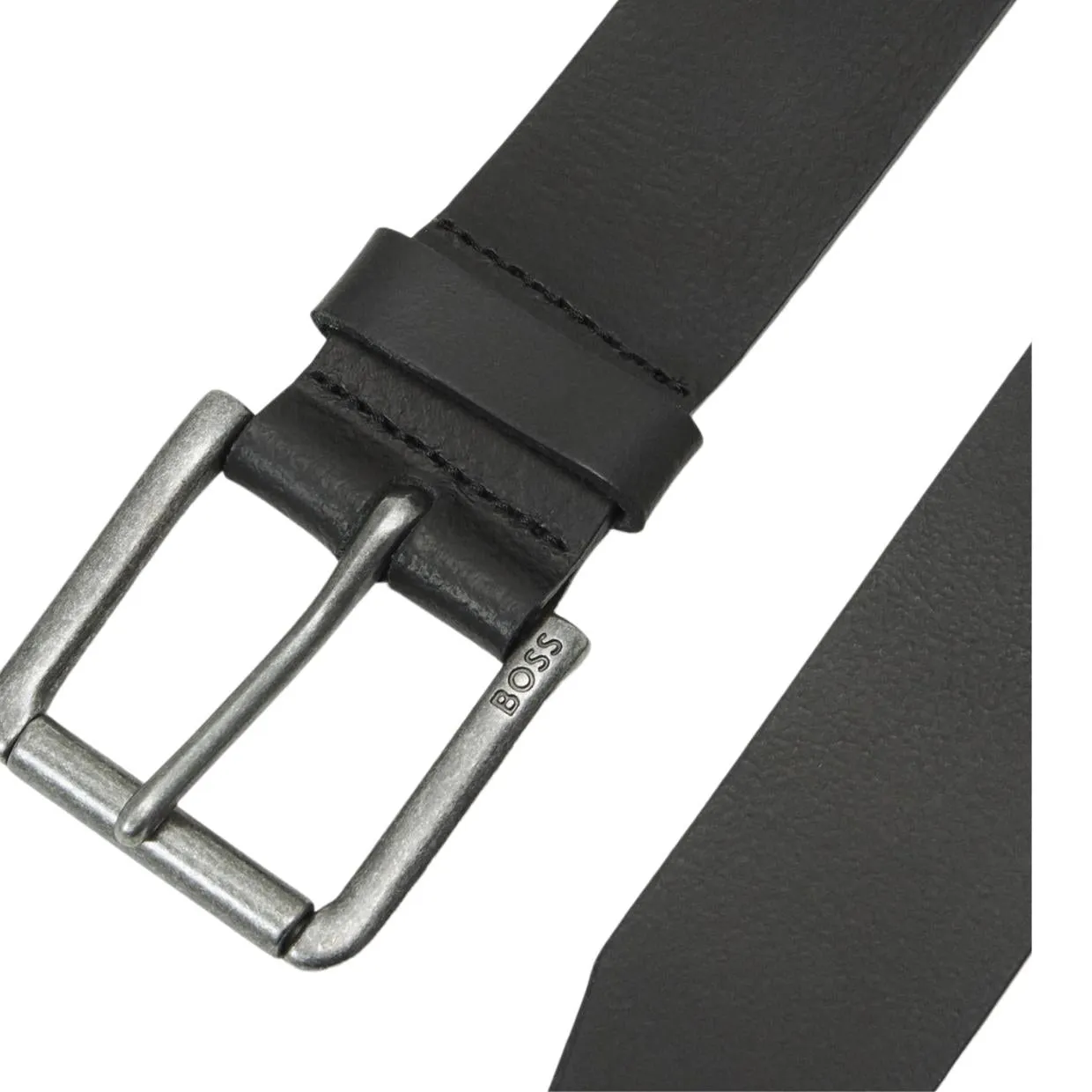 BOSS Joris Black Leather Belt