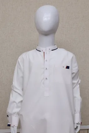 Boy Wash n Wear Kameez Shalwar White