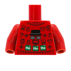 Bricking Bad Christmas Jumper - CUSTOM DESIGN MINIFIGURE TORSO