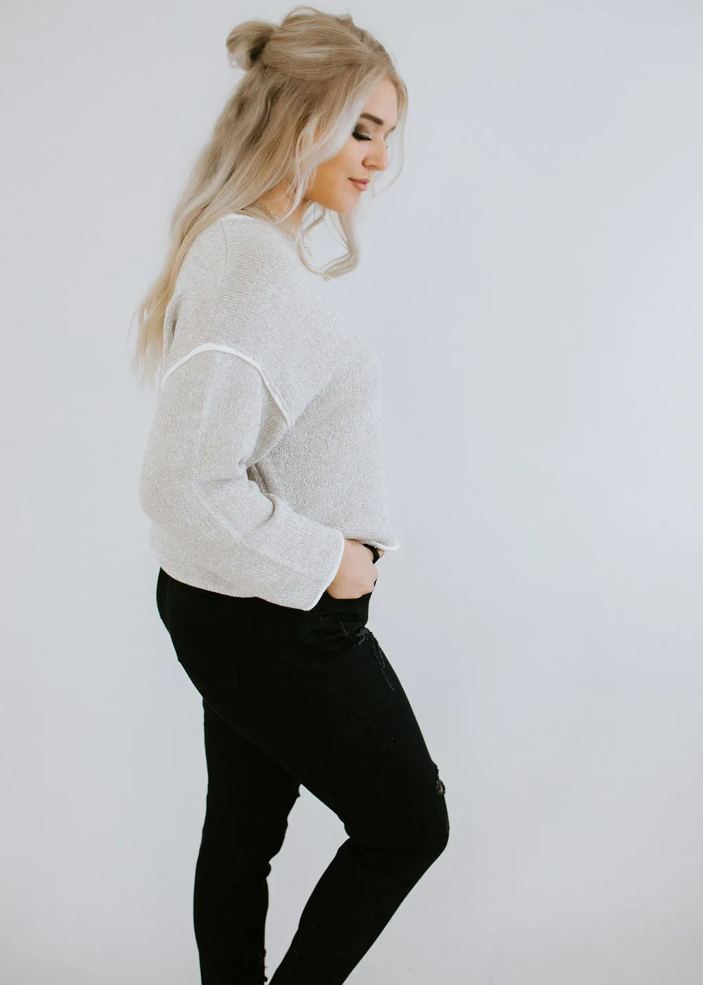 Brie Knit Sweater Top FINAL SALE