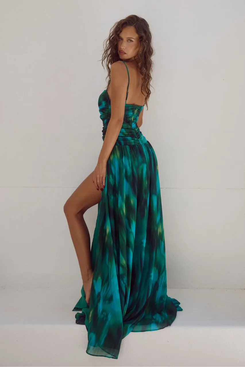 Camilla Maxi Dress - Cabana Green