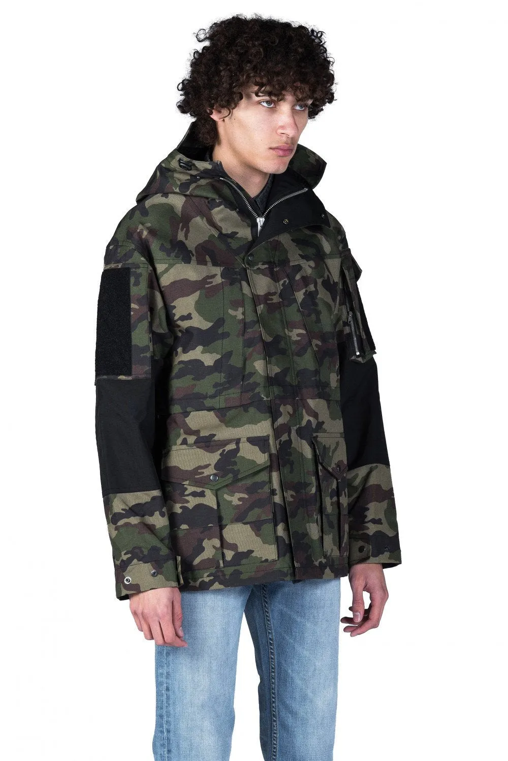 Camo Hooded Coat