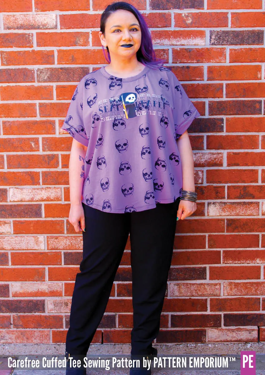 Carefree Cuffed Tee | Dolman T-shirt Sewing Pattern