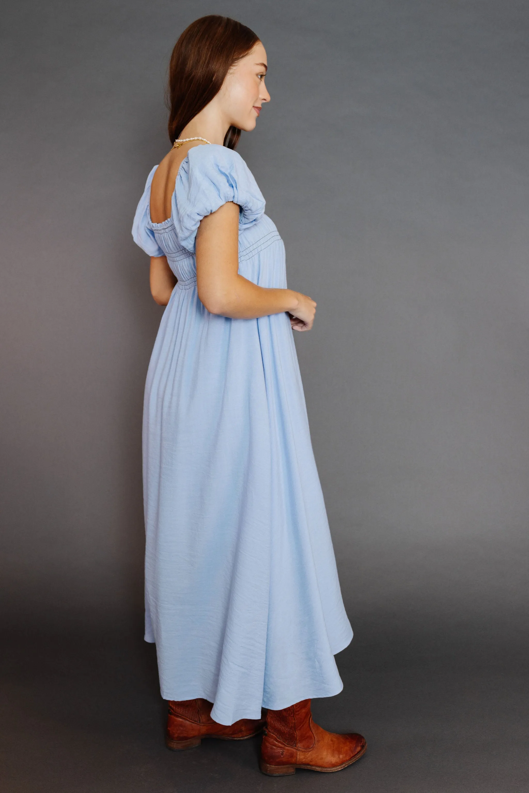 Caspian Dress in Baby Blue