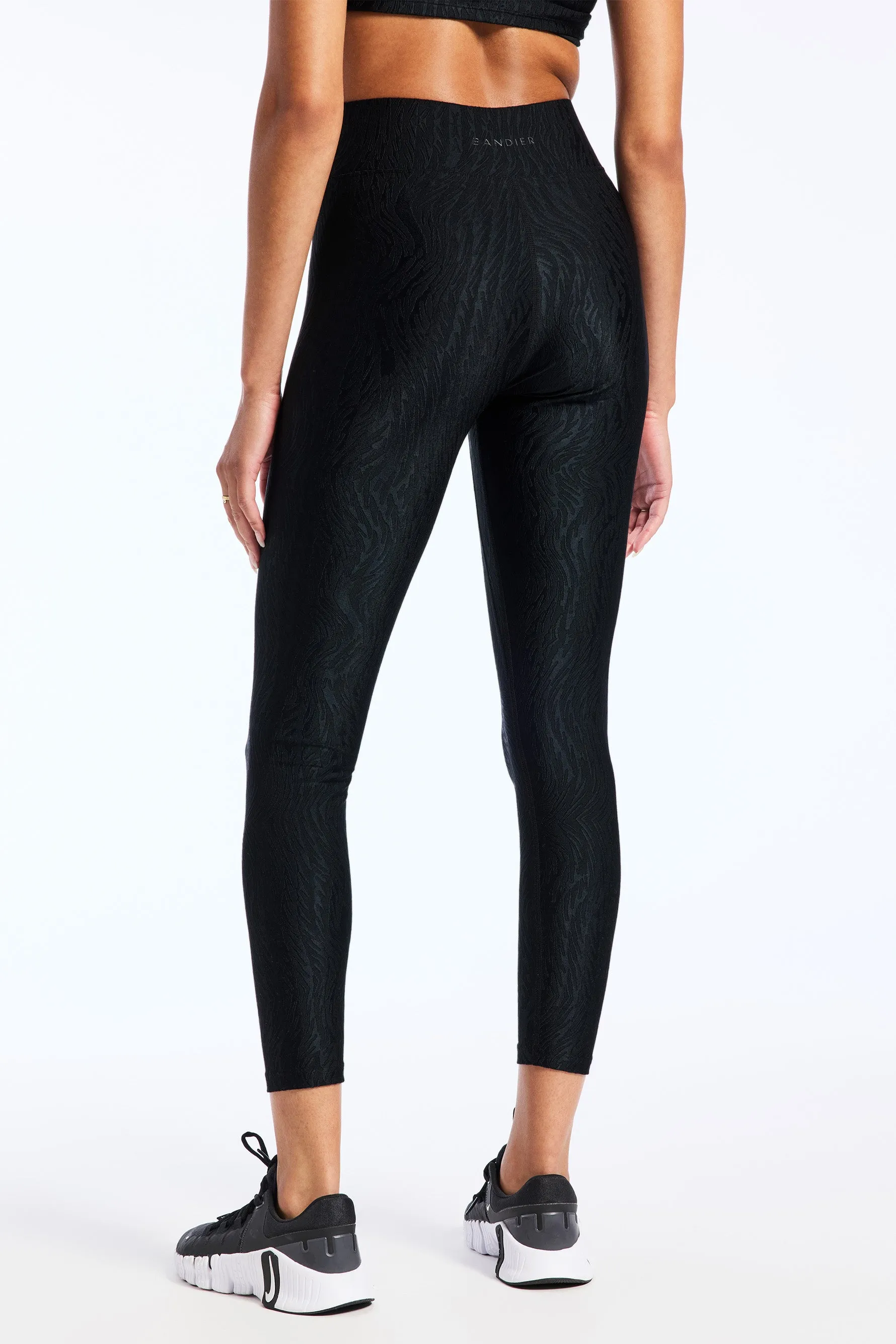 Center Stage Jacquard Legging - Black