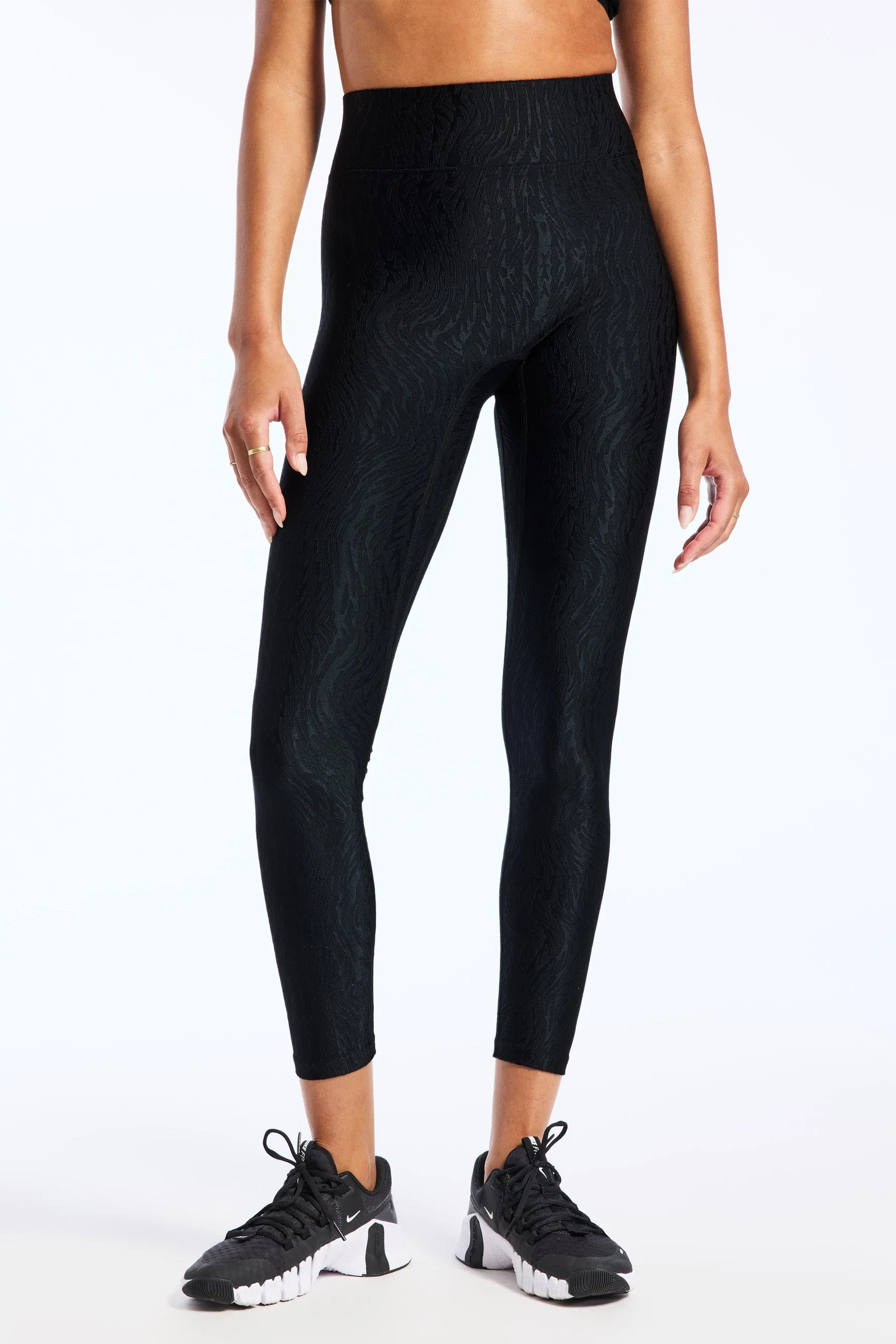 Center Stage Jacquard Legging - Black