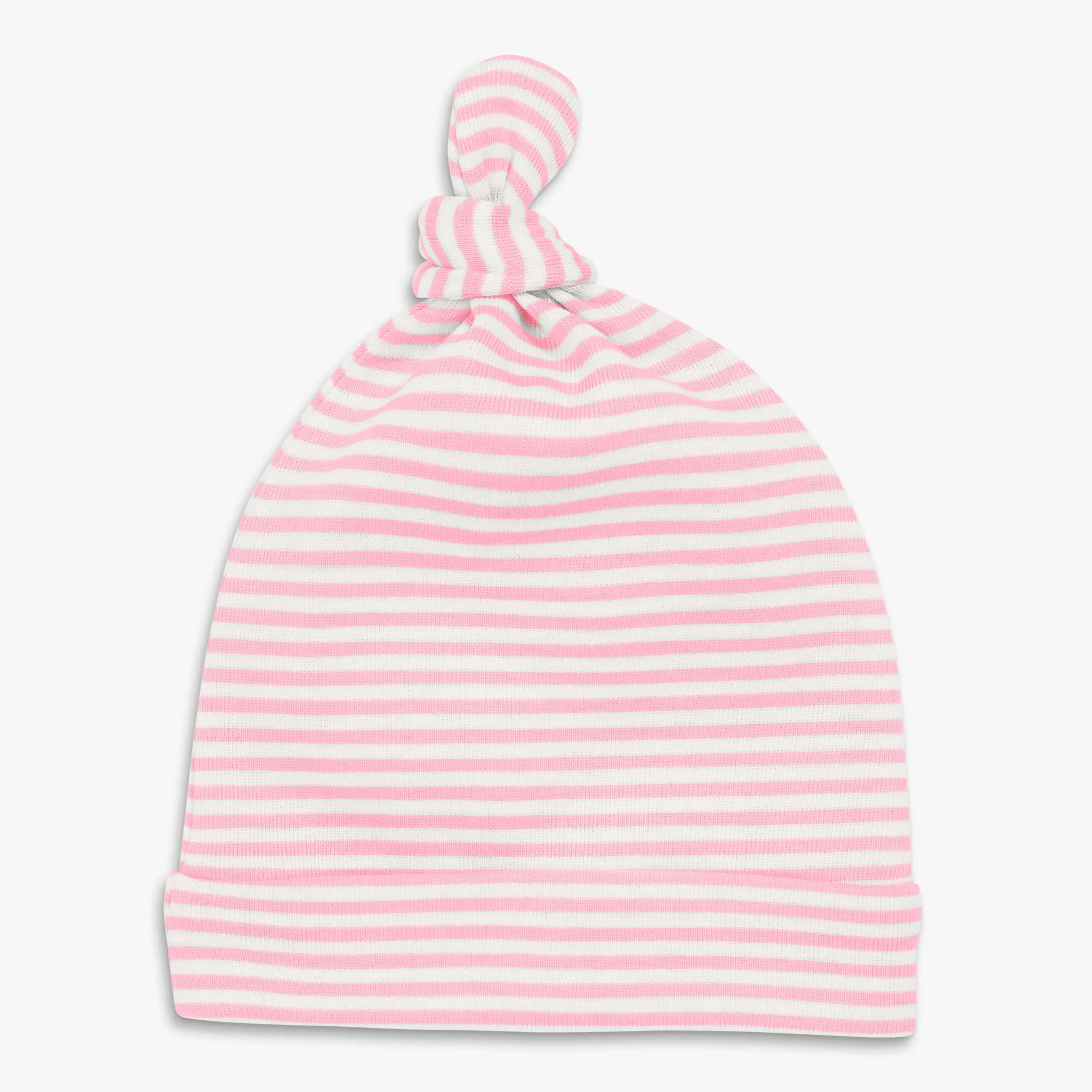 Clearance baby organic hat in mini stripe