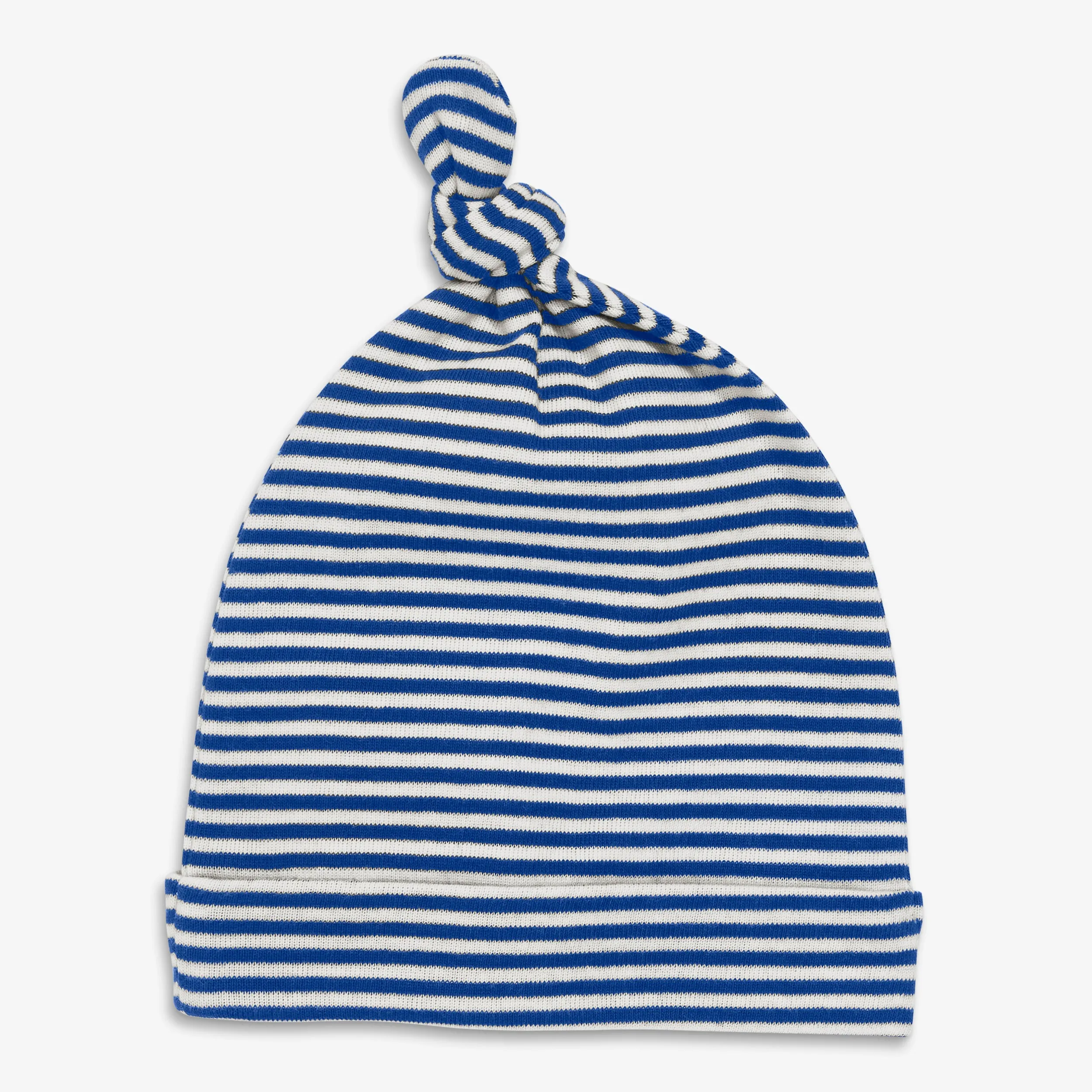 Clearance baby organic hat in mini stripe