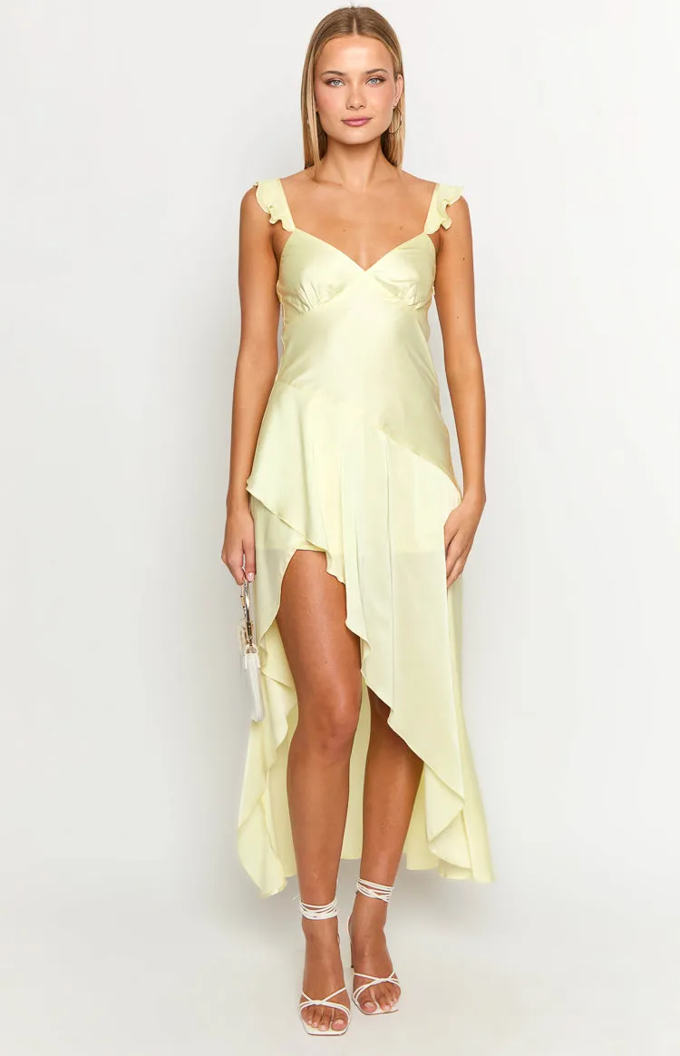 Corrina Yellow Maxi Dress