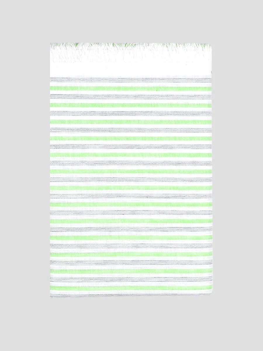 Cotton Green with Grey Striped Shirt Fabric Infinity