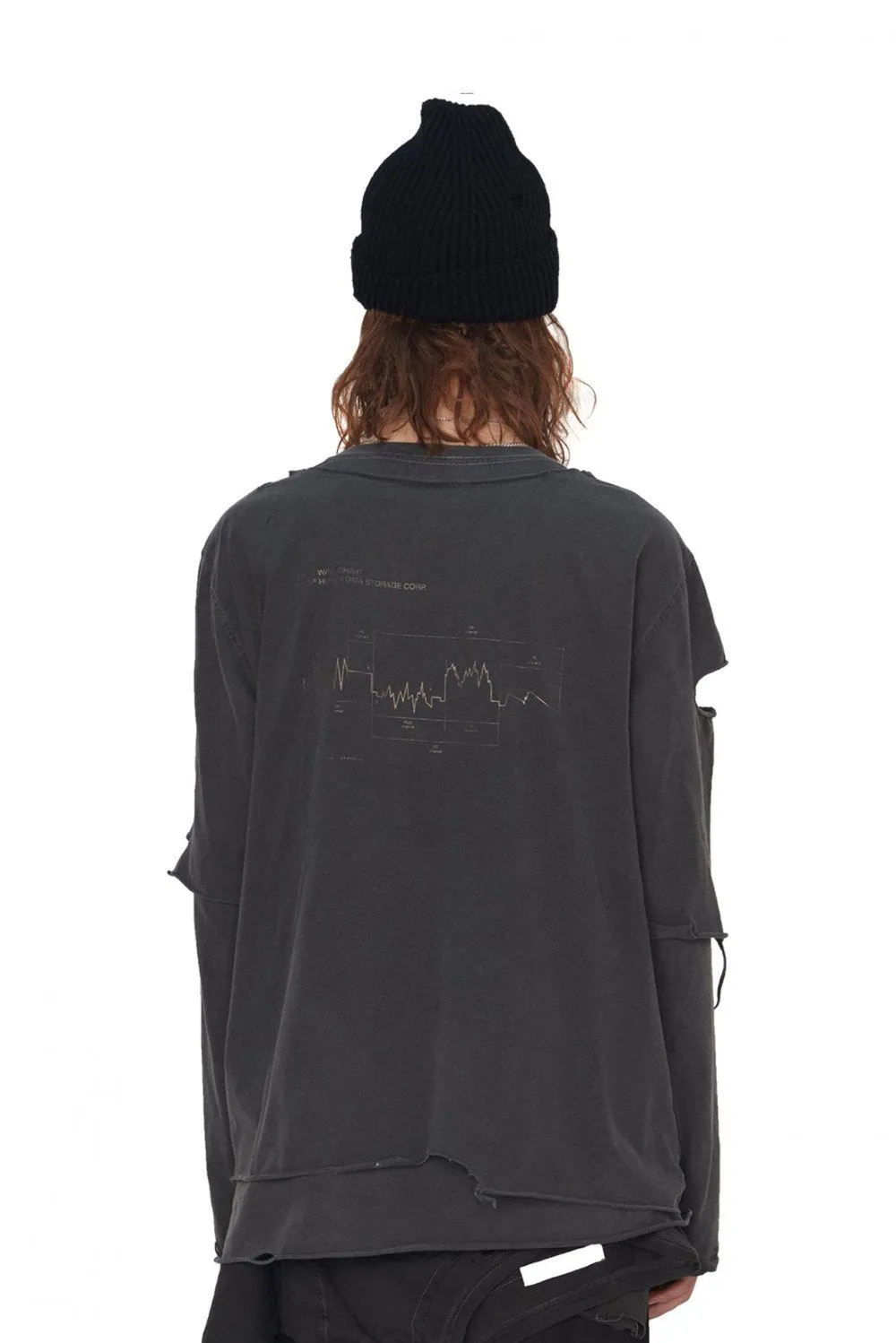 Distressed Double Layer Longsleeve T-shirt