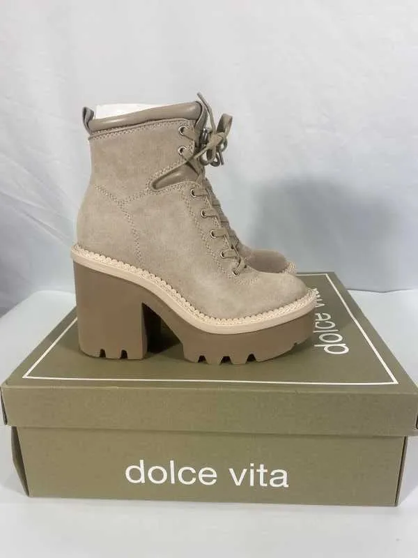 DOMMIE BOOTS TAUPE SUEDE - re:vita