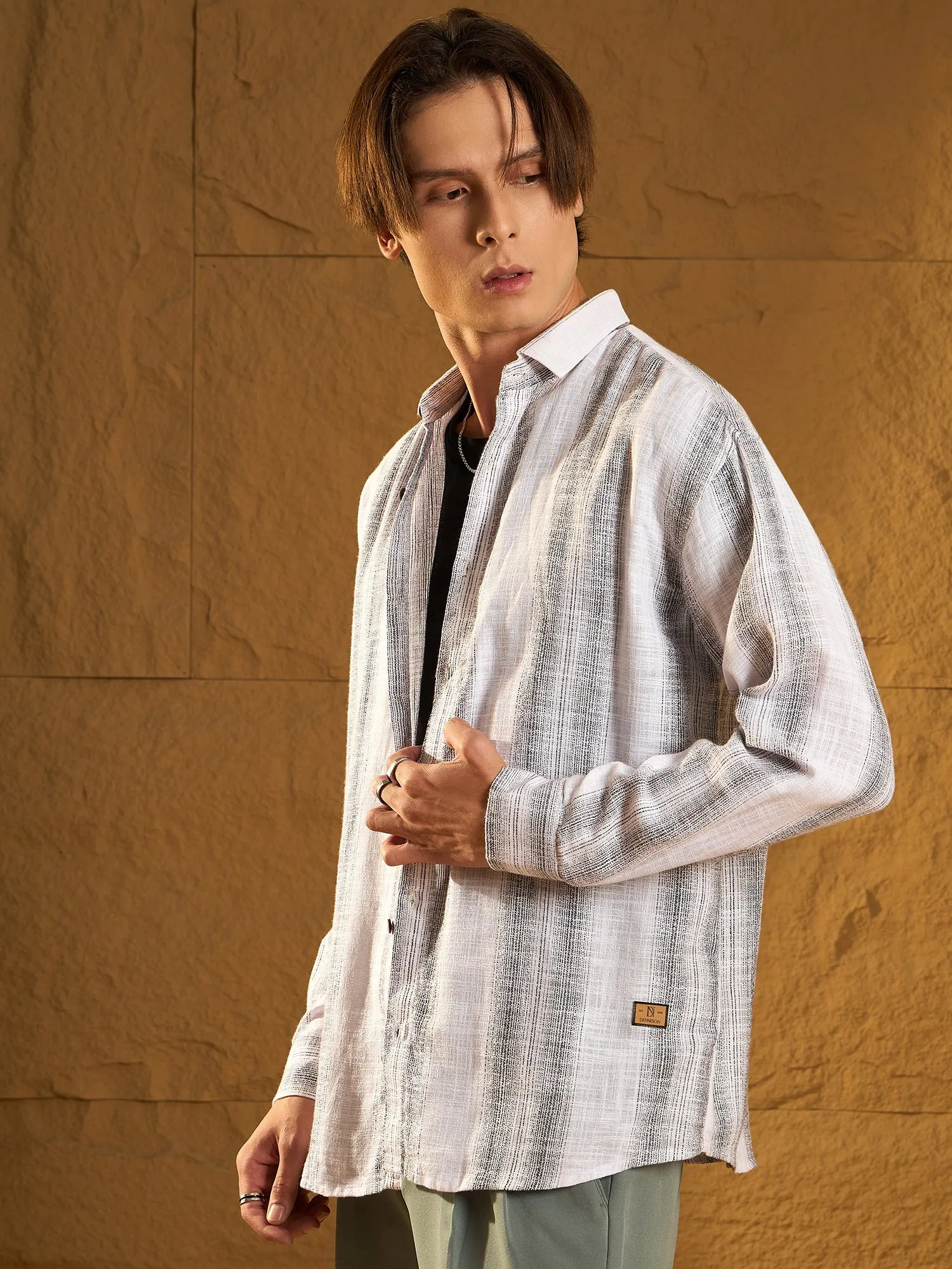 Drop Shoulder Oversized Checked Casual Shirt