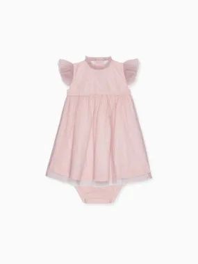 Dusty Pink Estrella Tulle Baby Girl Set