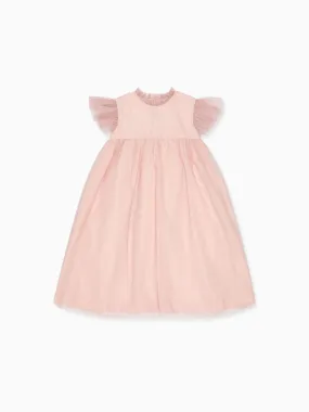 Dusty Pink Estrella Tulle Girl Empire Dress