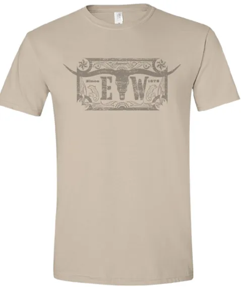 Ely Cattleman Vintage Distressed Skull T-shirt