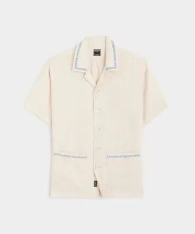 Embroidered Leisure Shirt in Canvas