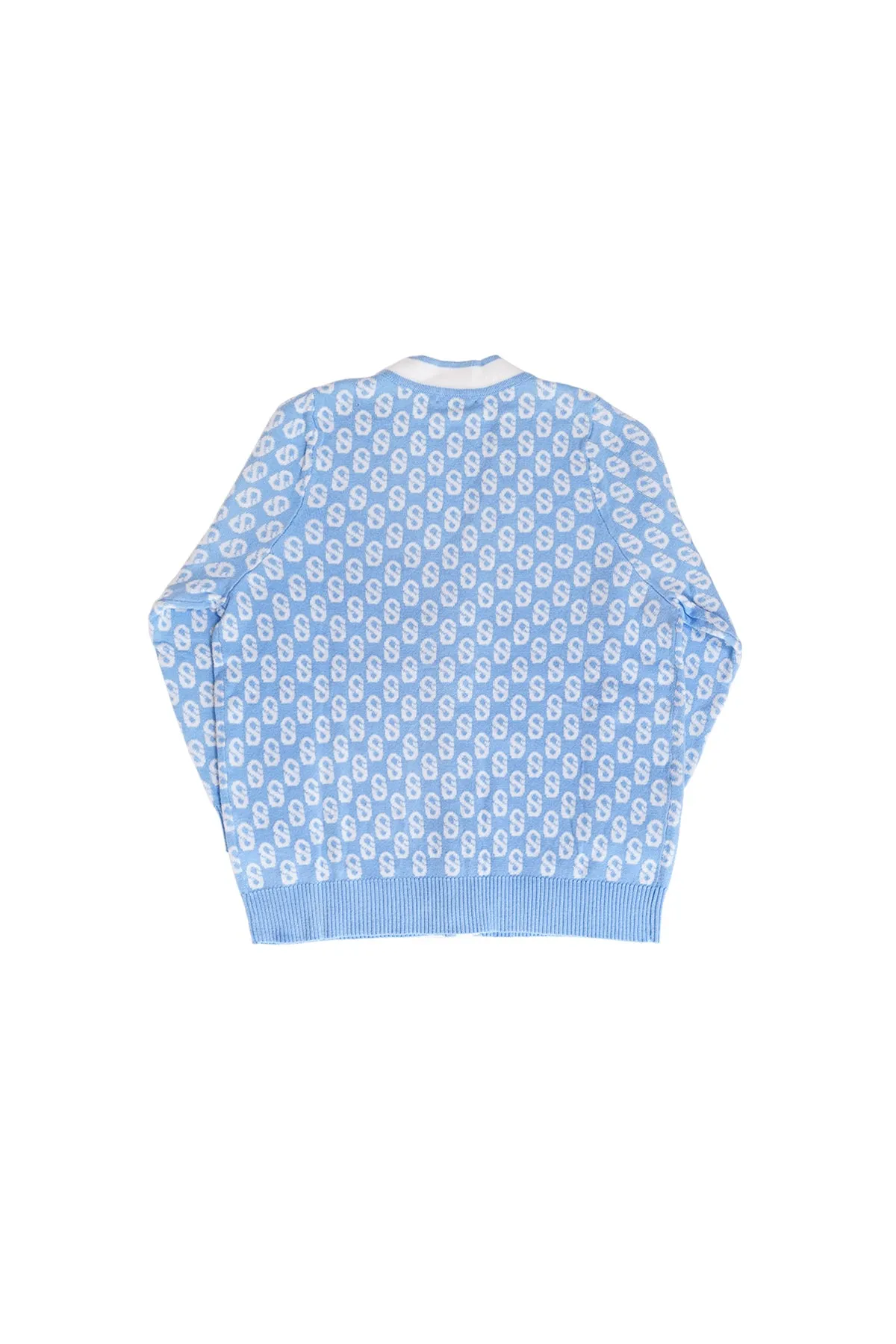 Everyday Kids Monogram Cardigan - Baby Blue