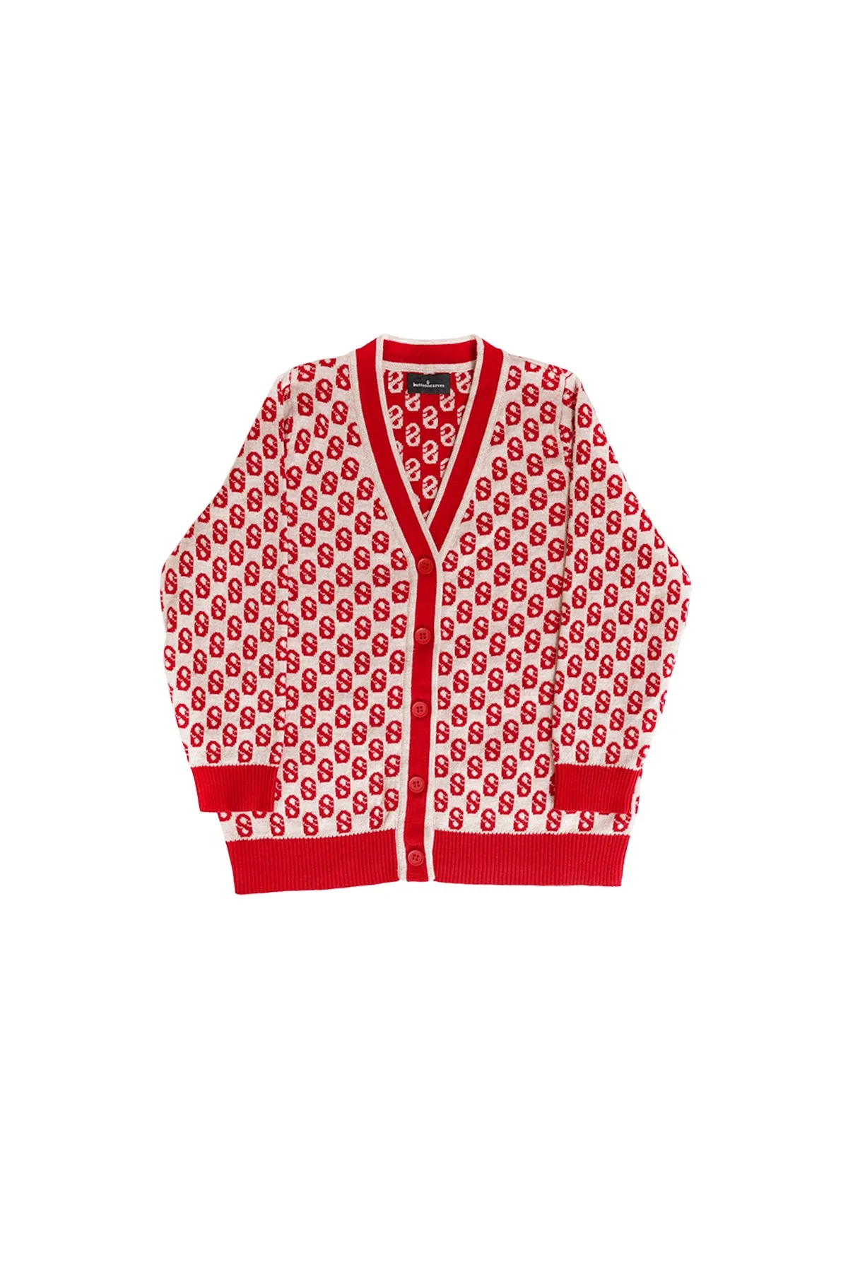 Everyday Kids Monogram Cardigan - Cherry