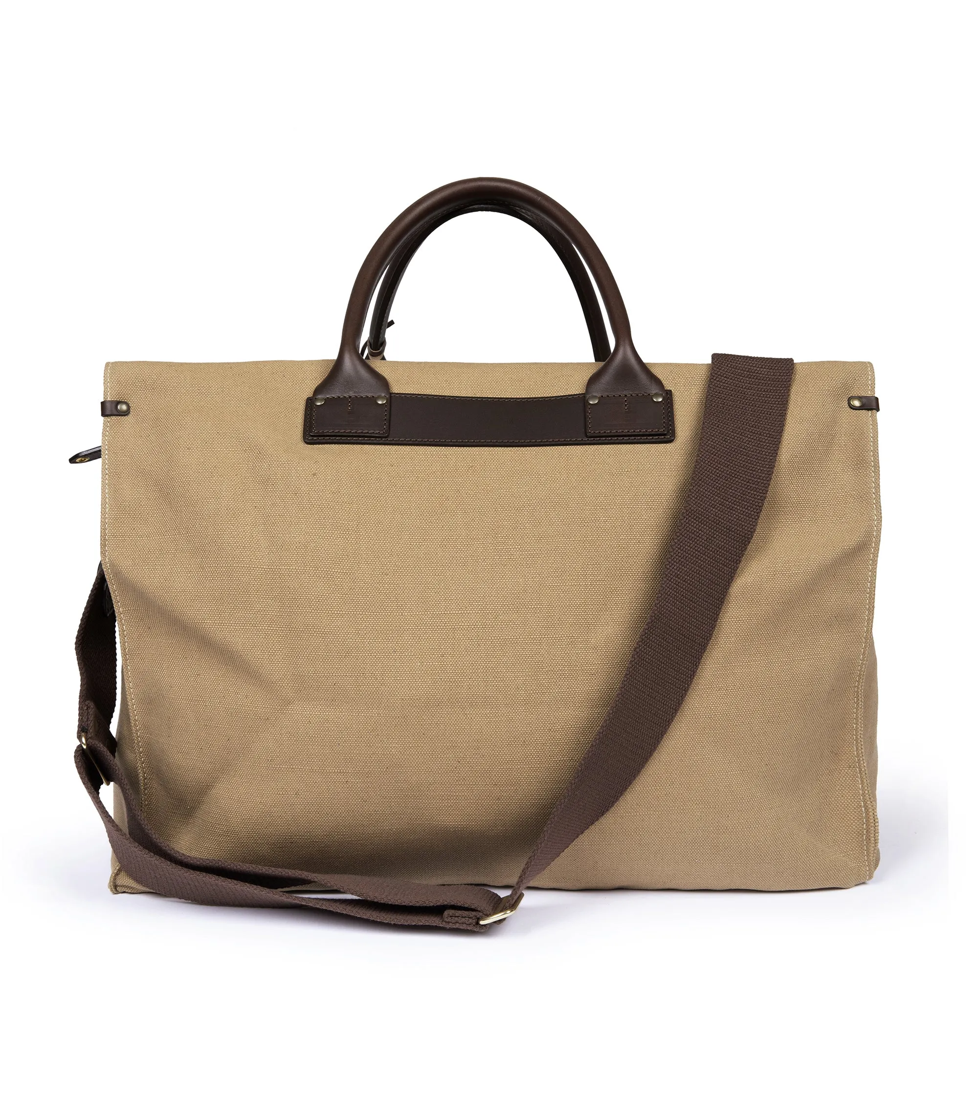 Felisi Canvas P3 Boston Bag: Tan