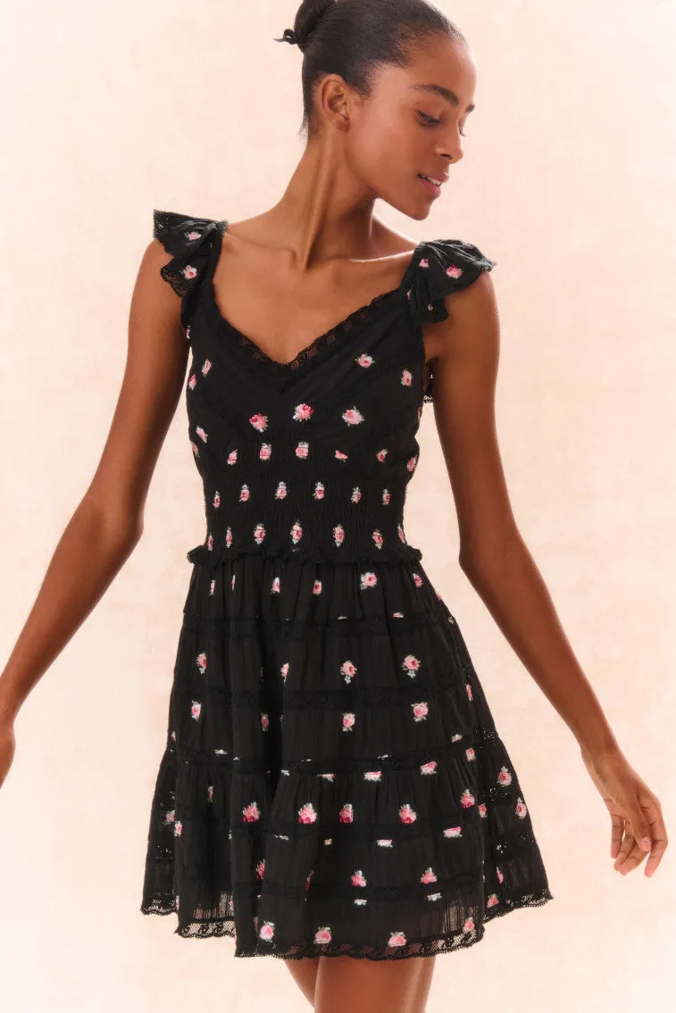 Finny Embroidered Floral Dress