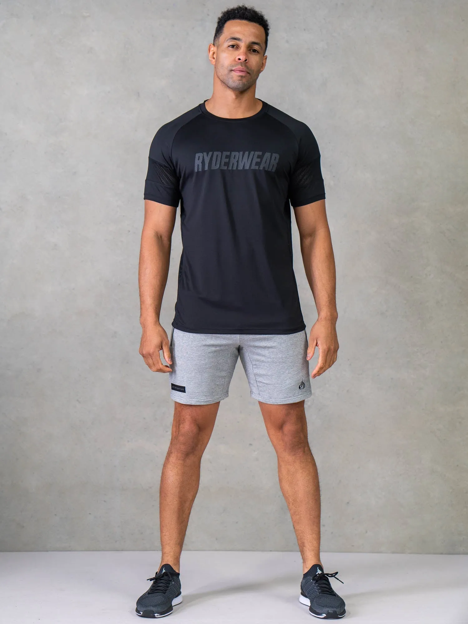 Flex Mesh T-Shirt - Black