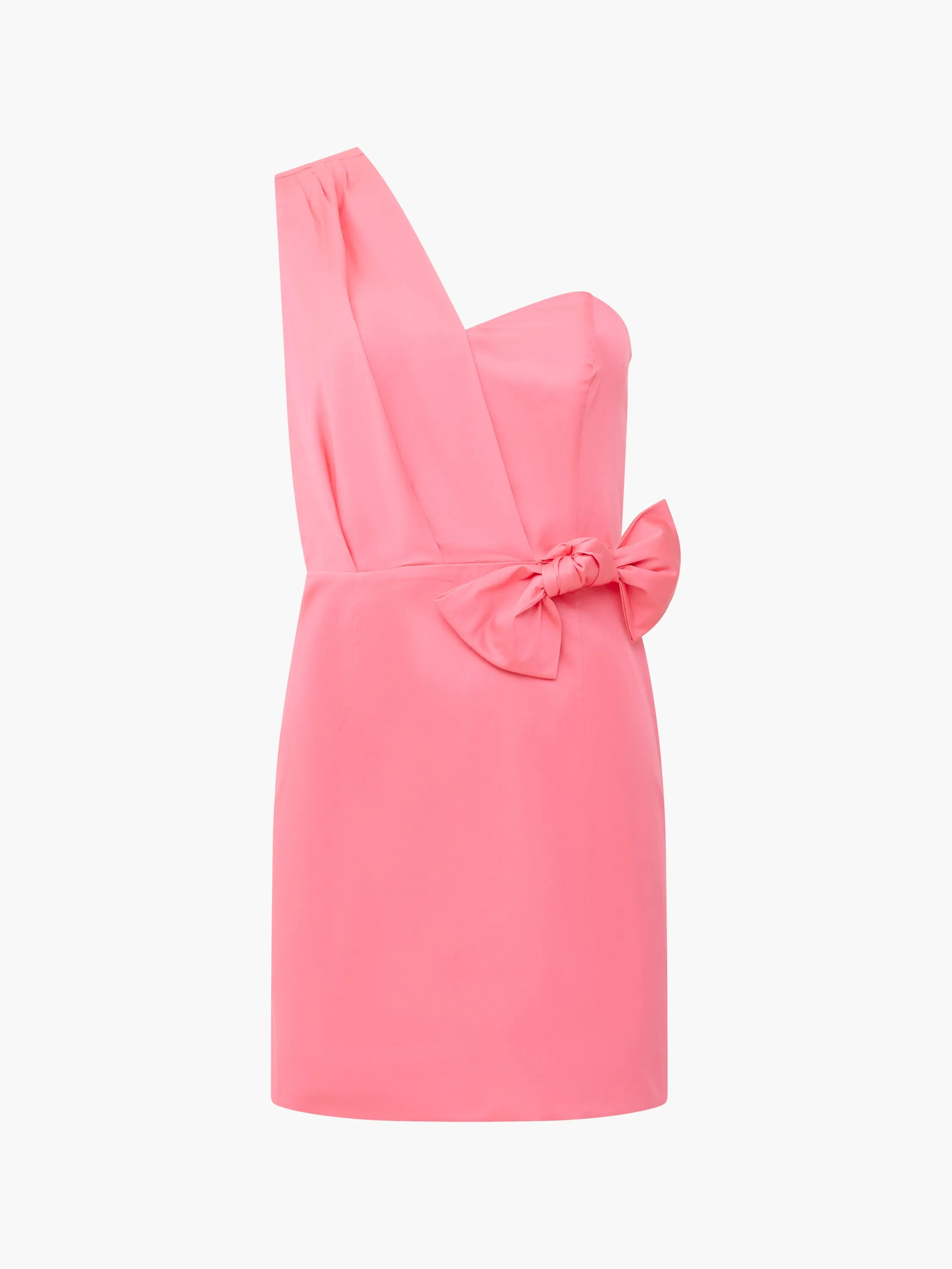 Florida One Shoulder Bow Mini Dress