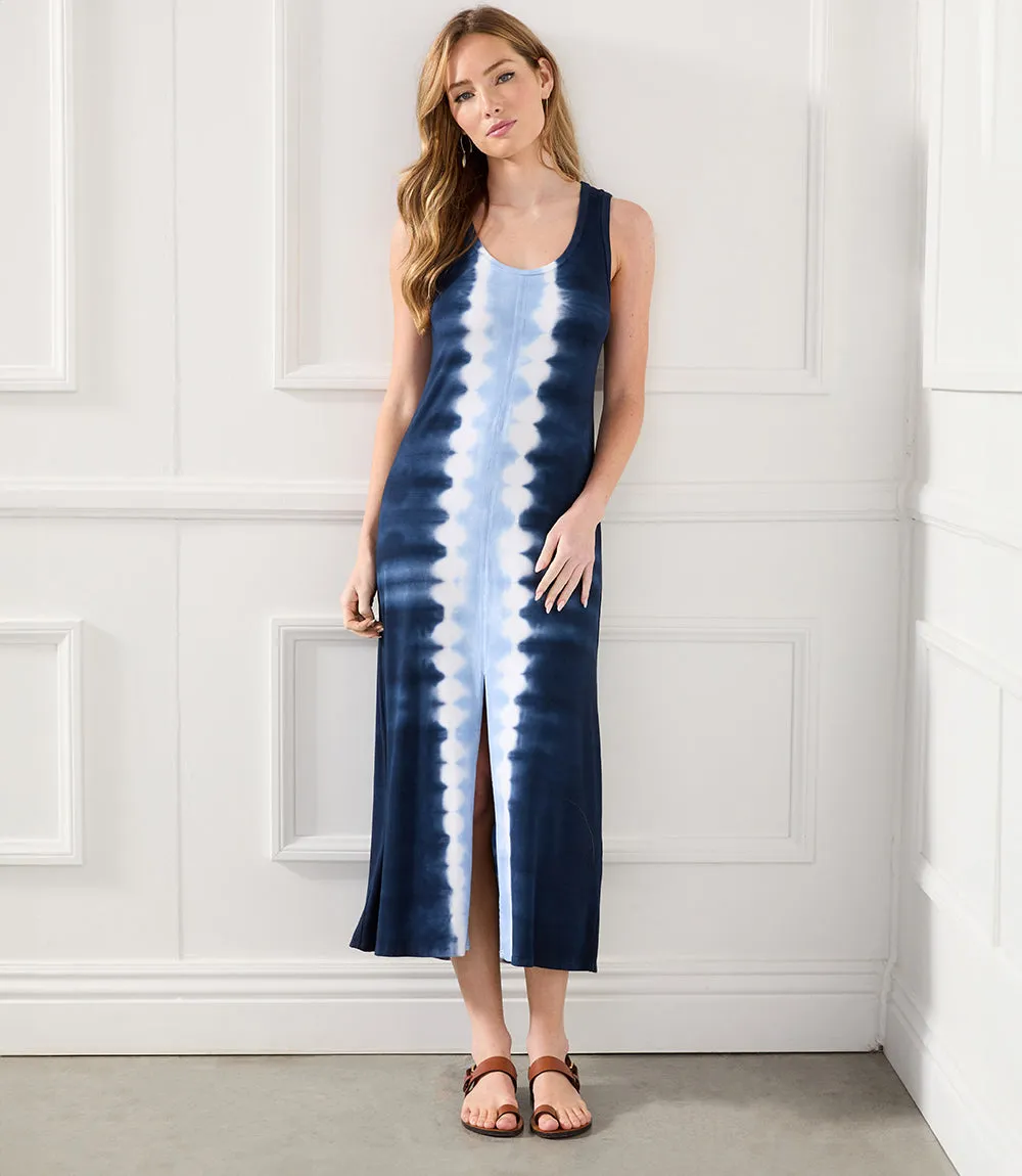 Front Slit Midi Dress