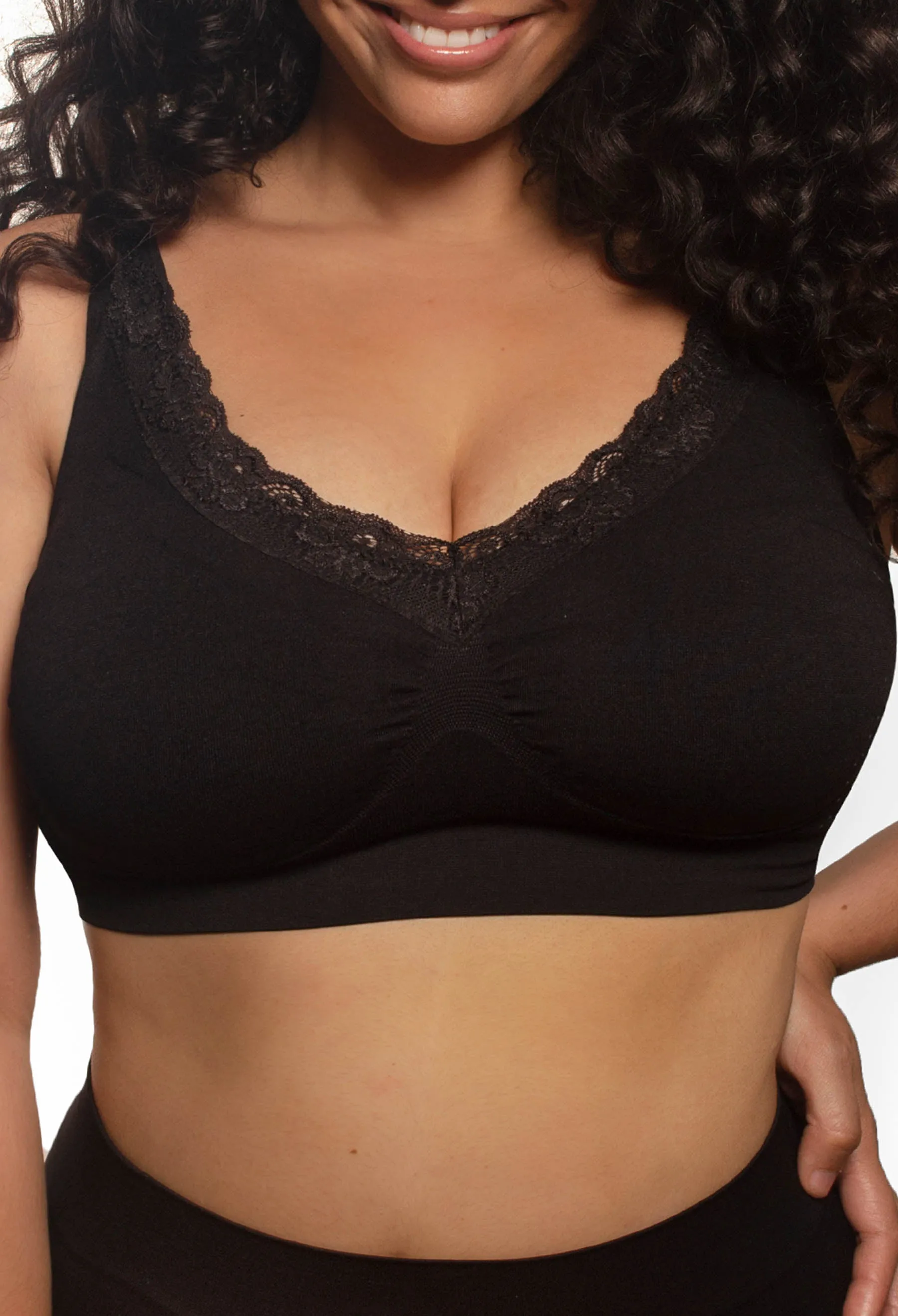 Full Bust Wire Free Minimiser Bra